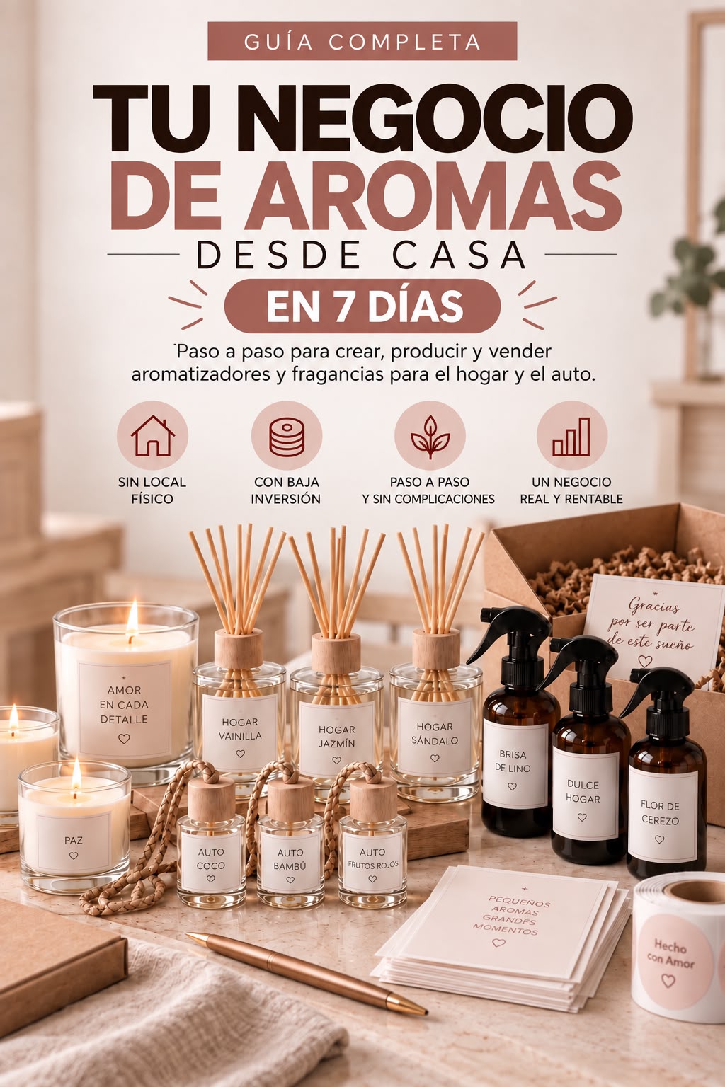 Tu negocio de aromas desde casa en 7 días